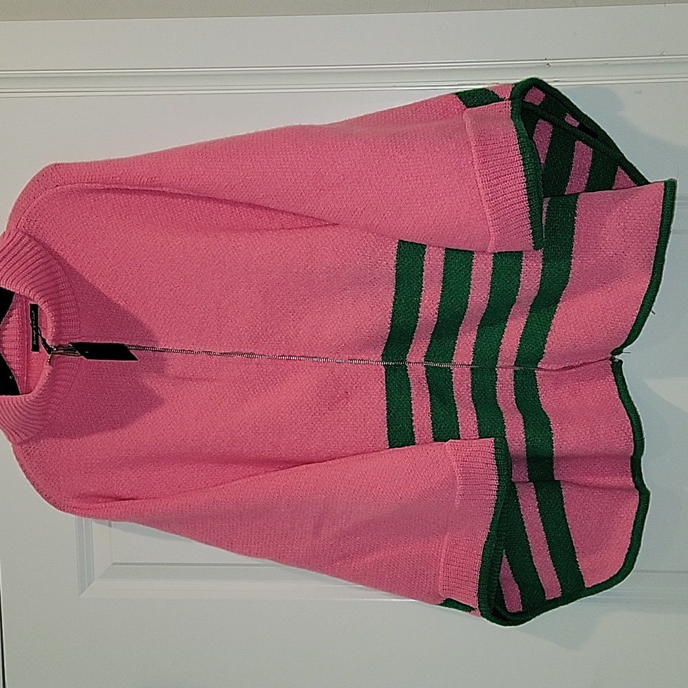 NWT Pink and Green Poncho